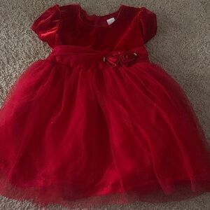 Adorable Red Velvet Dress